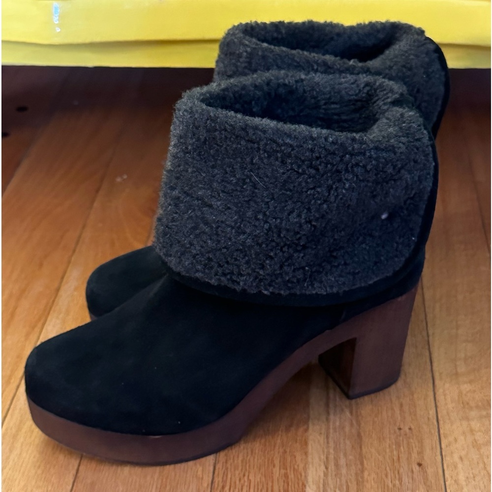 Eric Michael Platform Suede Booties
